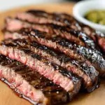 Marinated Flank Steak on Grill