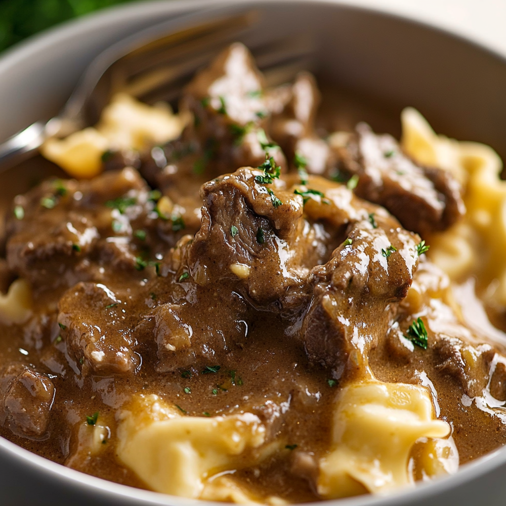 Slow-Cooker Beef Stroganoff
