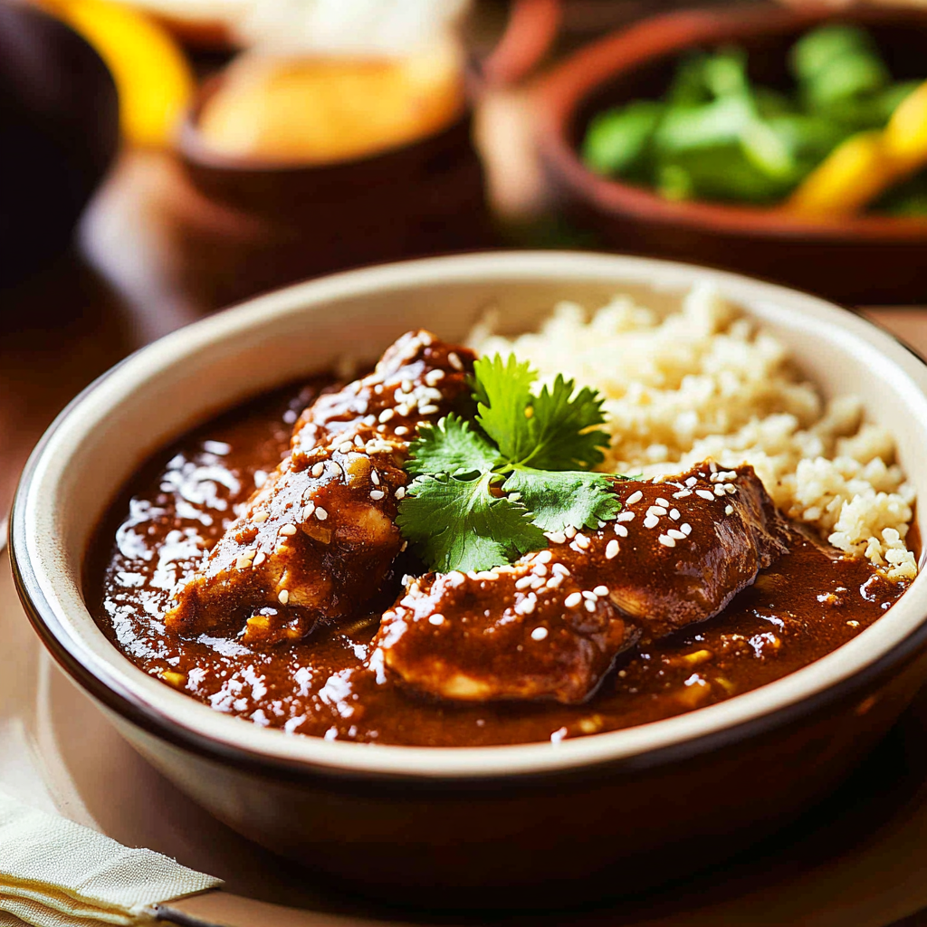 Chicken Mole Dish