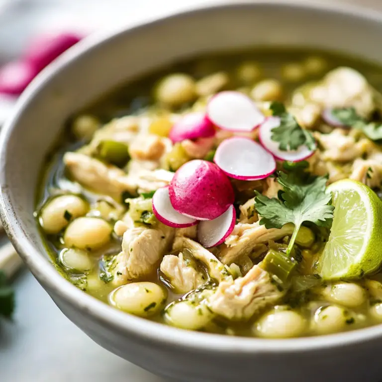 Delicious Crockpot Mexican Chicken Pozole Verde