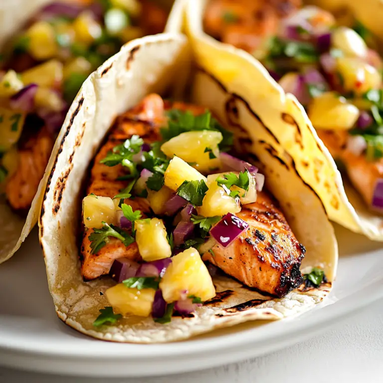 Chipotle Honey Salmon Tacos Delight