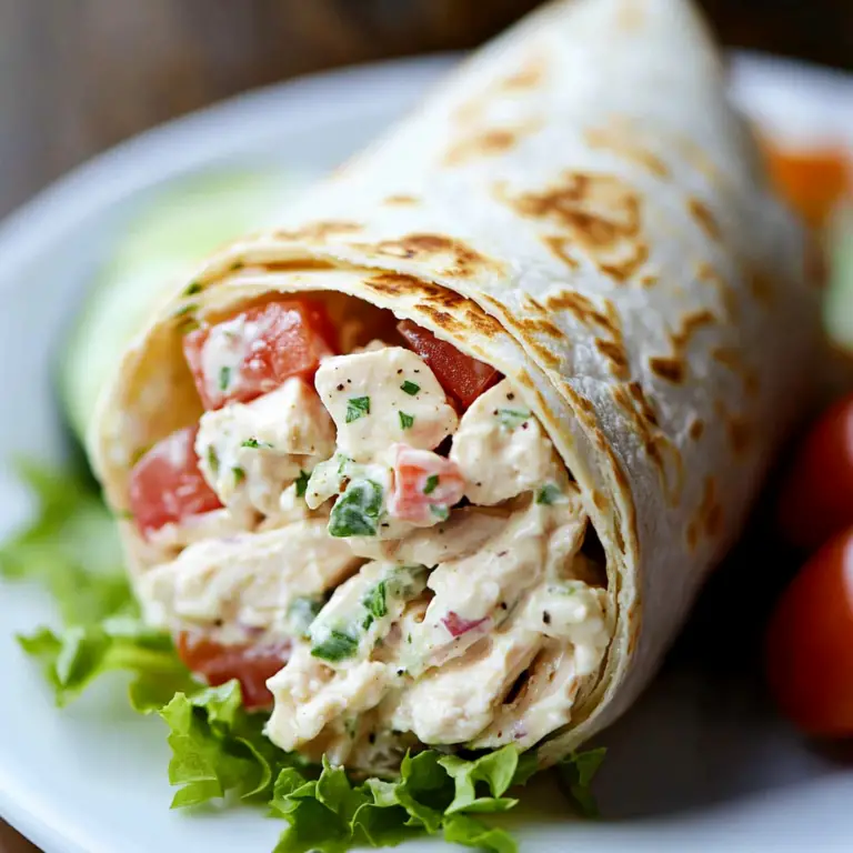 Chicken Salad Wrap Deliciousness