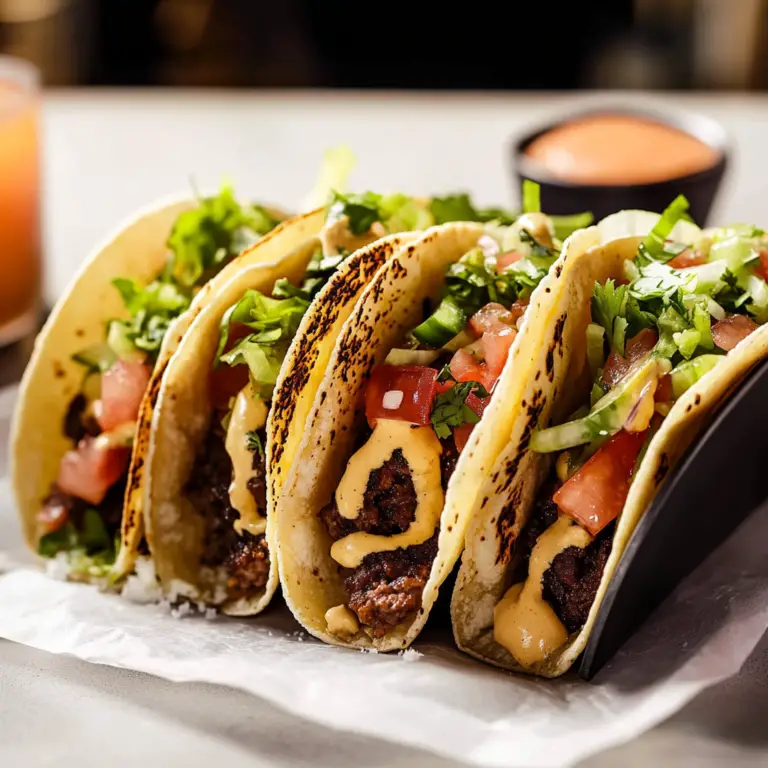 Smash Burger Tacos - A Flavorful Twist