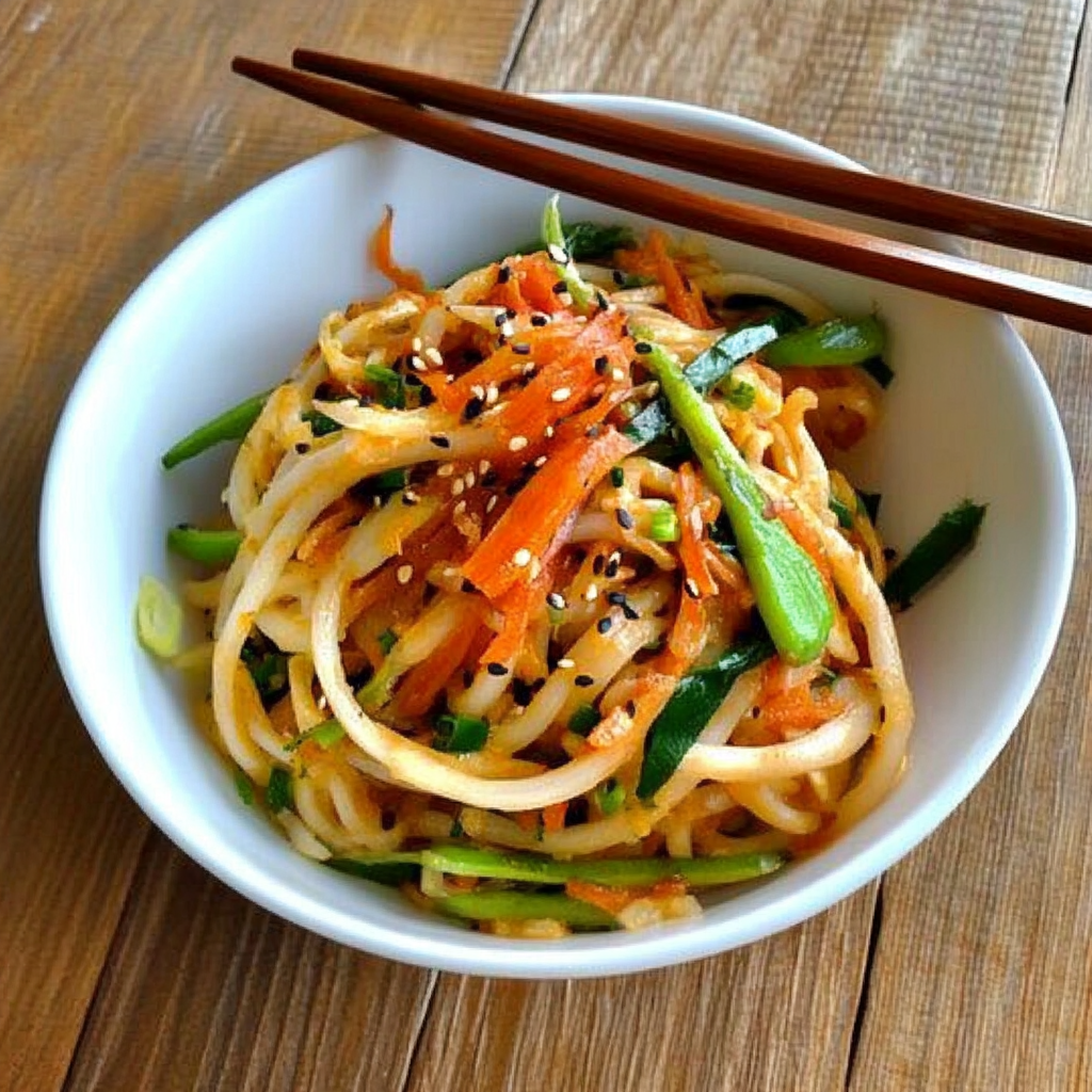 Recipe preparation for Cold sesame noodles