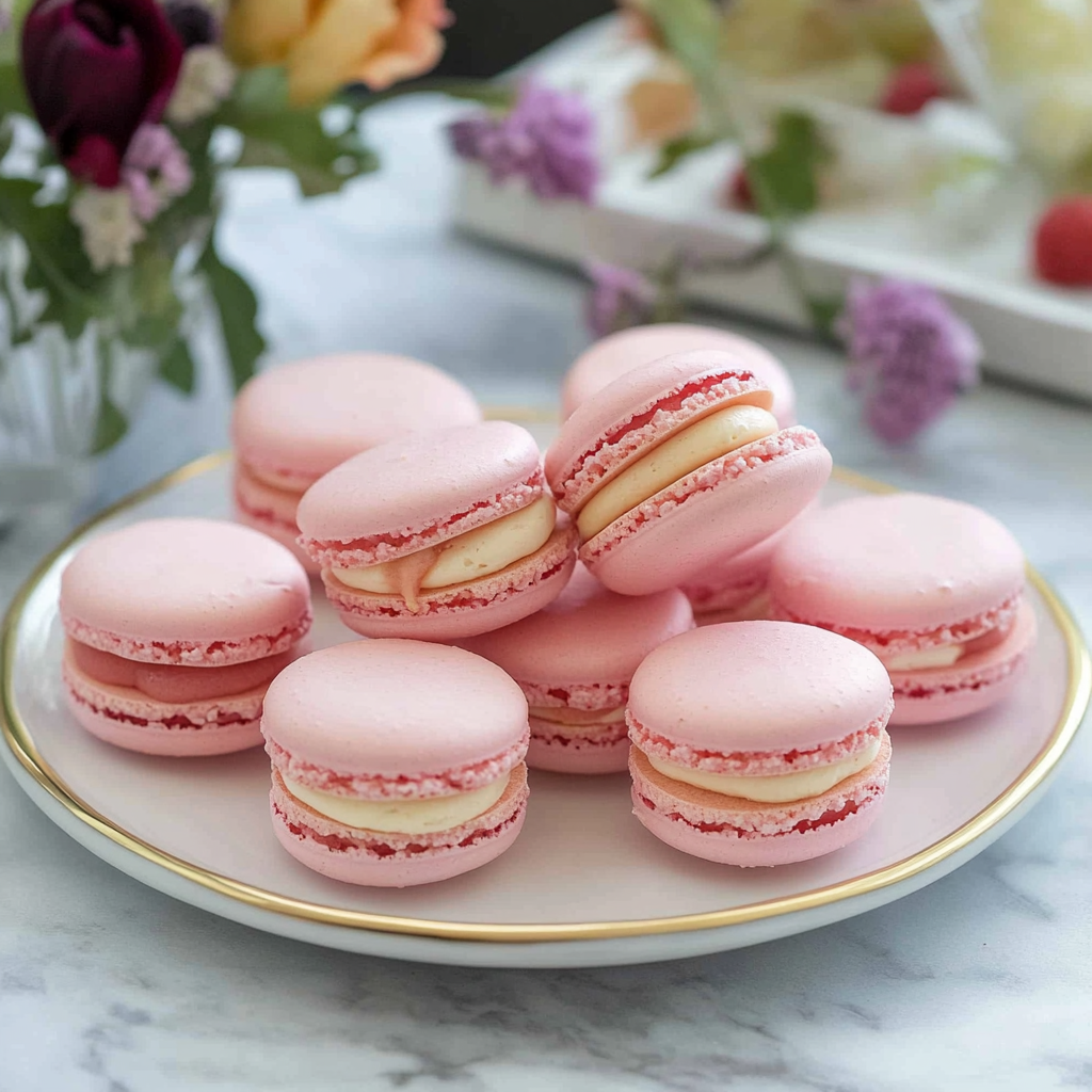 Recipe preparation for Pastel macarons recipe