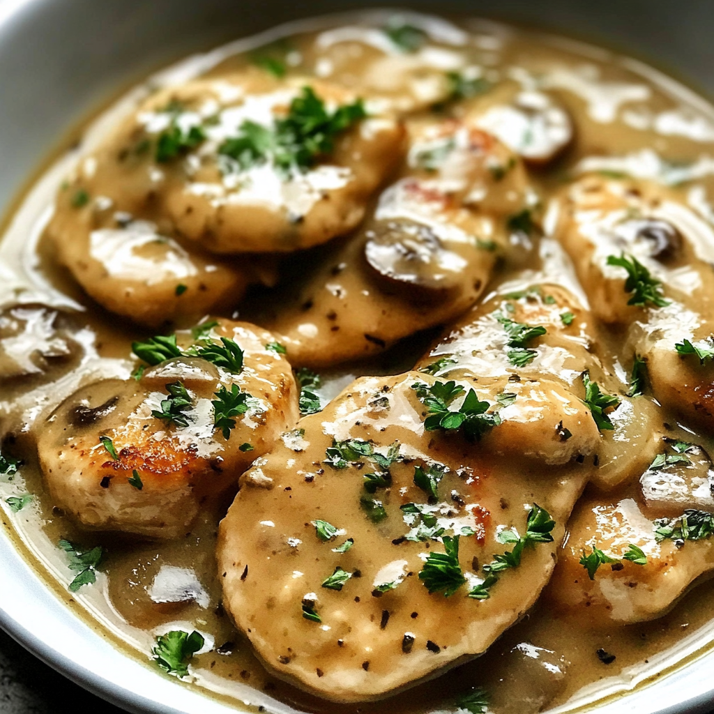 Recipe preparation for Crockpot Chicken Piccata