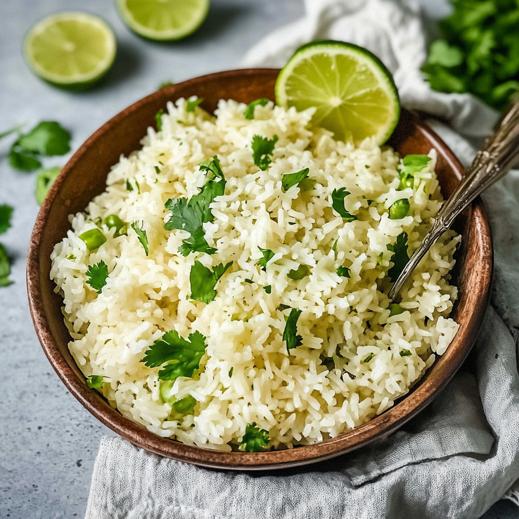 Recipe preparation for Cilantro Lime Rice
