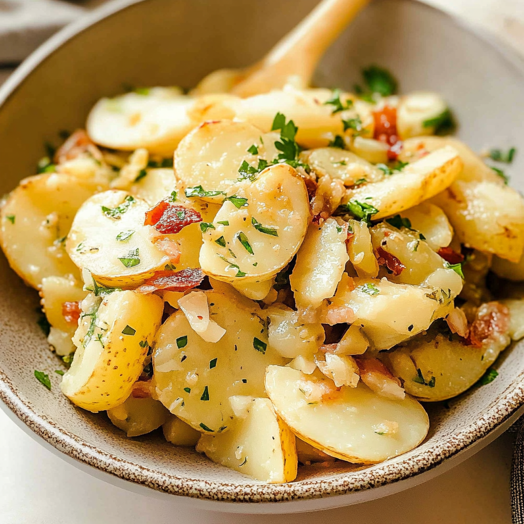 Recipe preparation for German Potato Salad