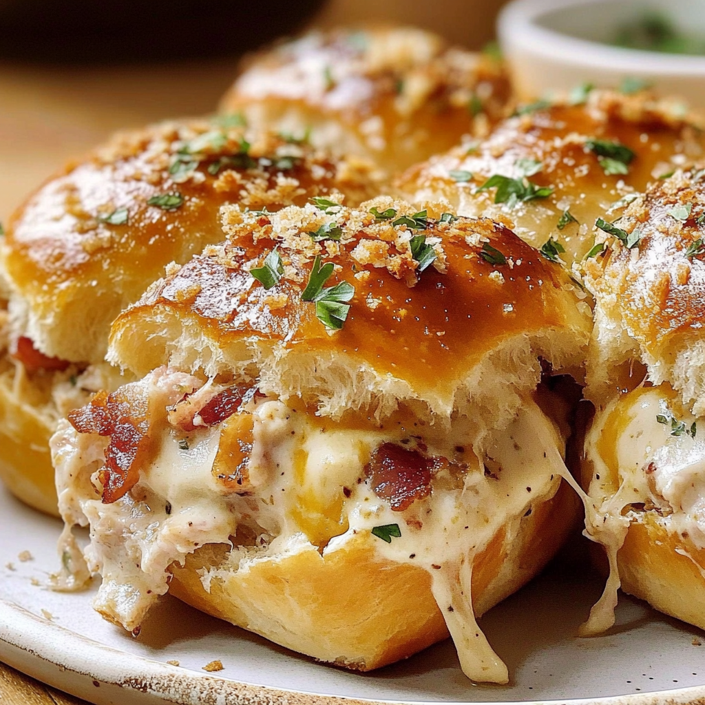 Recipe preparation for Chicken Bacon Ranch Pull Apart Rolls