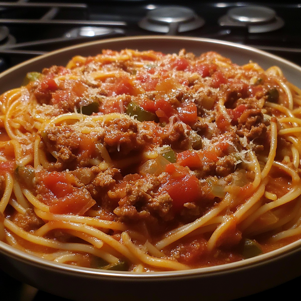 Recipe preparation for Best Spaghetti Meat Sauce