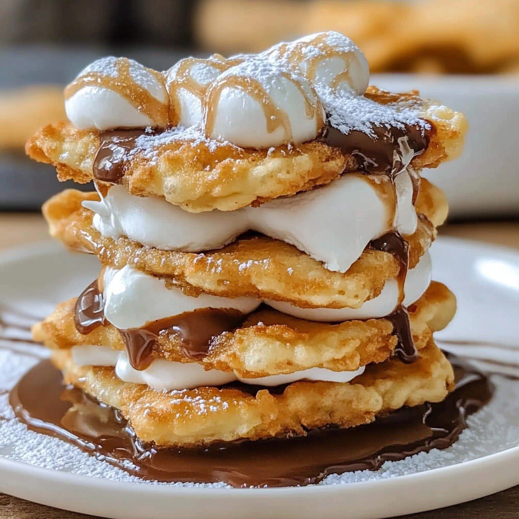 Recipe preparation for Deep Fried S'Mores