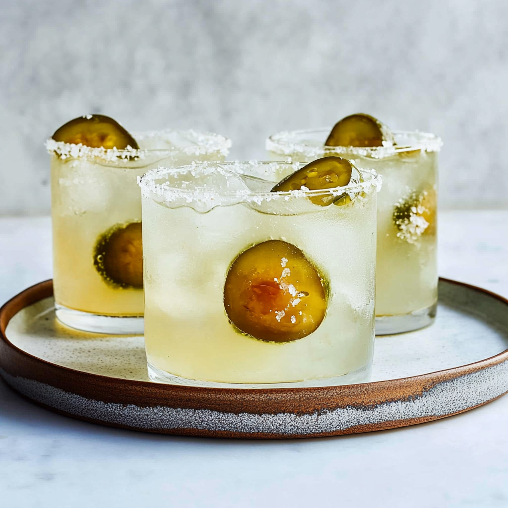 Recipe preparation for Pickle margarita recipe