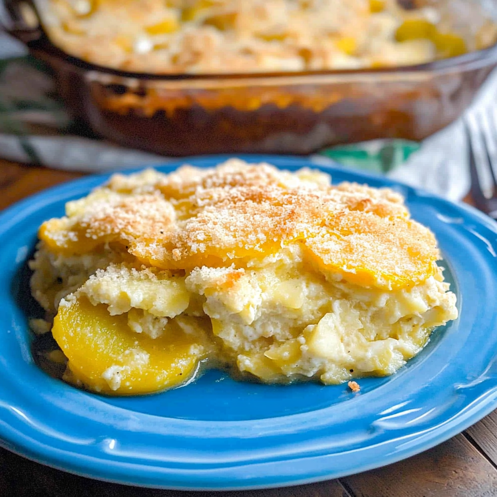 Recipe preparation for Southern Squash Casserole