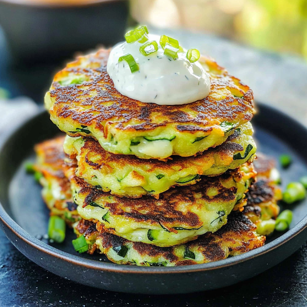 Recipe preparation for Zucchini Fritters