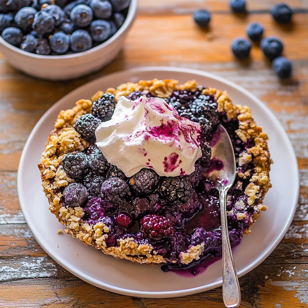 Recipe preparation for Blueberry-Crisp