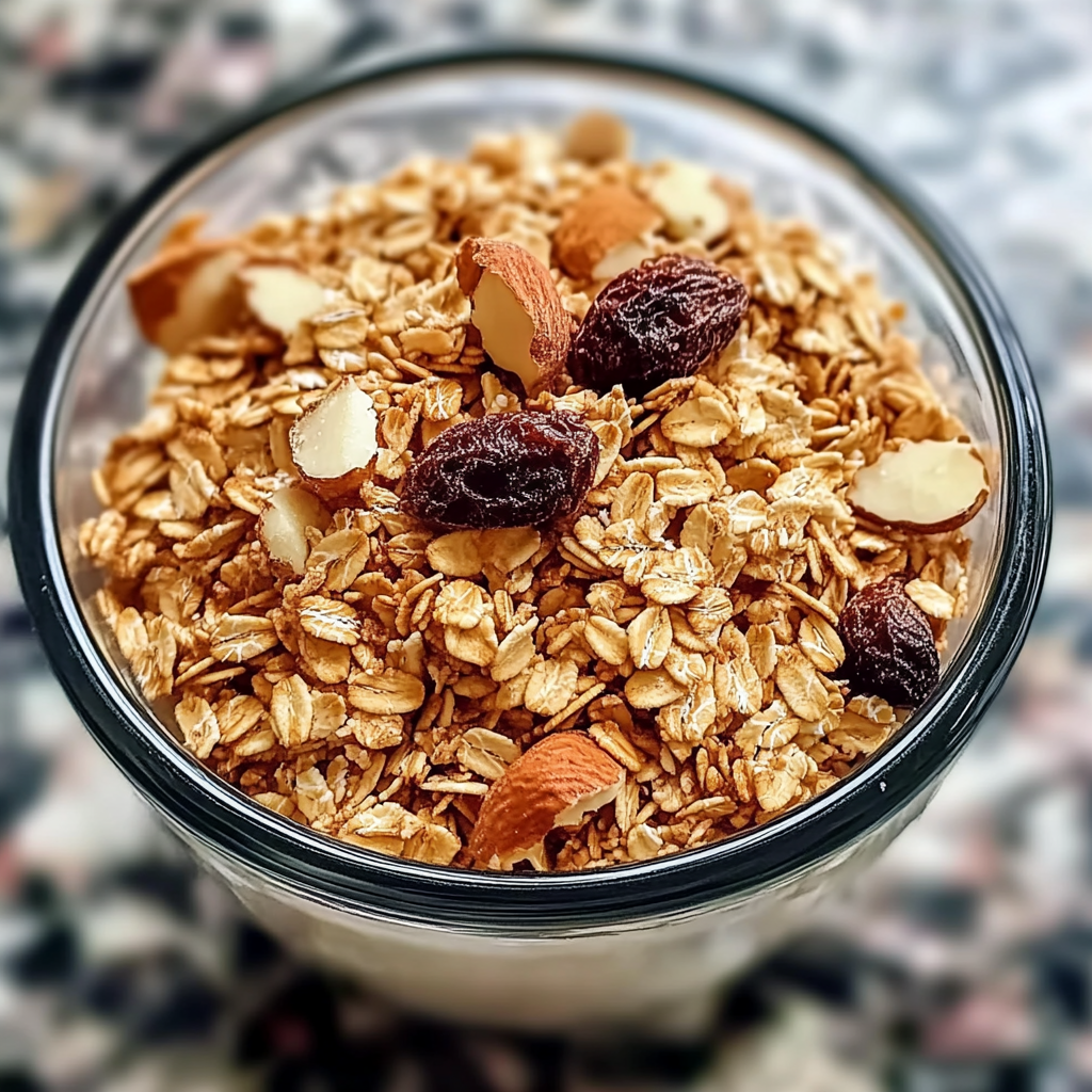 Recipe preparation for Homemade Granola Recipe