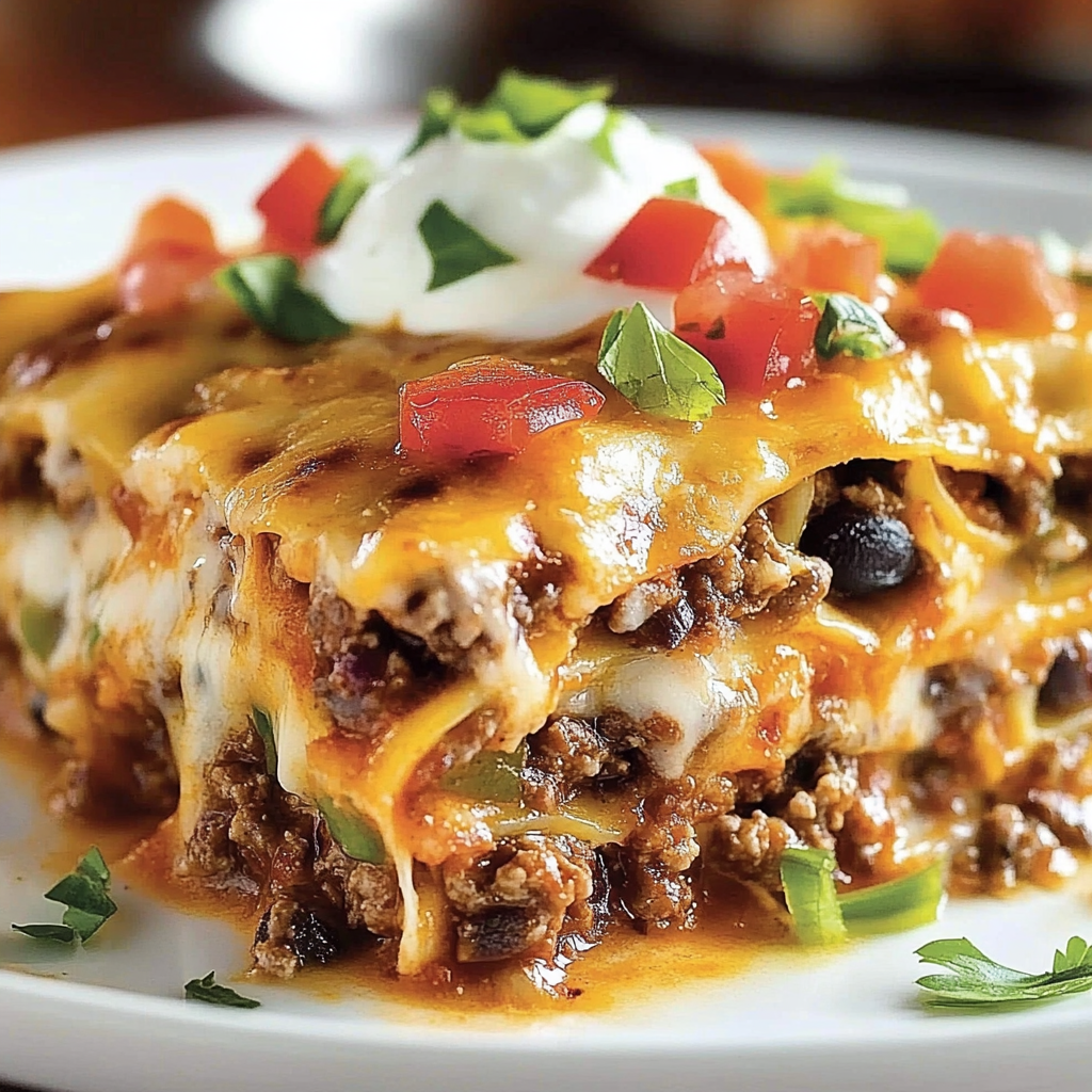Recipe preparation for Mexican Lasagna