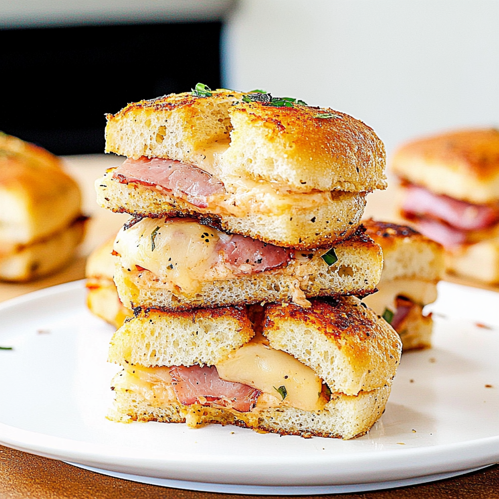 Recipe preparation for Chicken Cordon Bleu Sliders