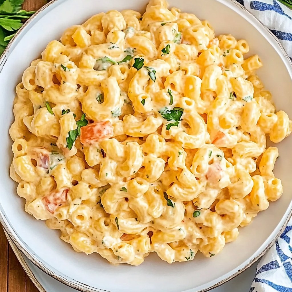 Recipe preparation for Hawaiian Macaroni Salad