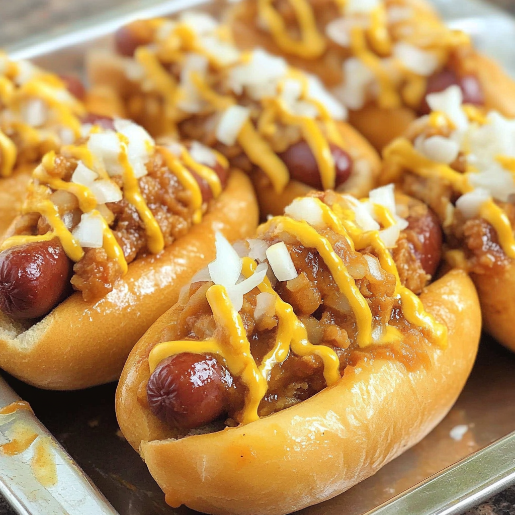 Recipe preparation for Chili Corn Dogs