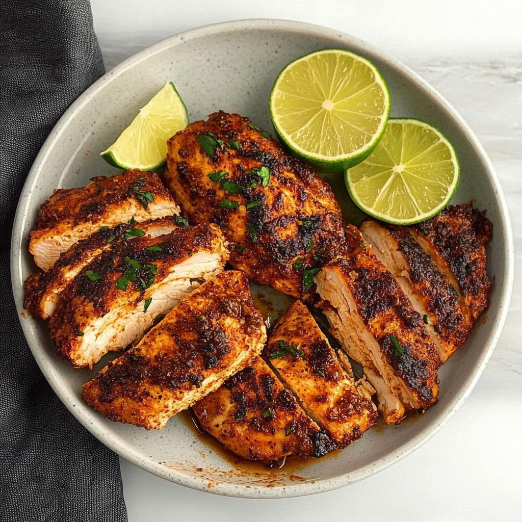 Recipe preparation for Blackened Chicken