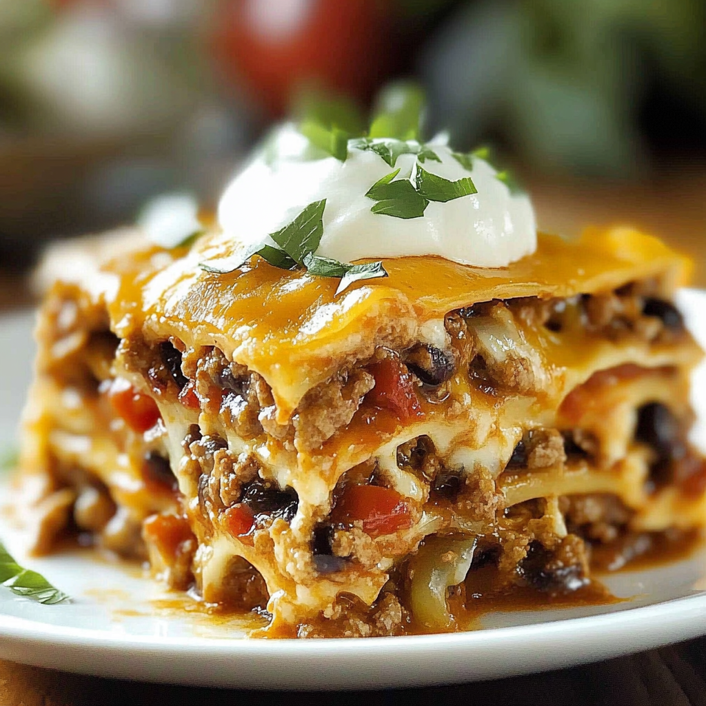Recipe preparation for Mexican Layered Casserole