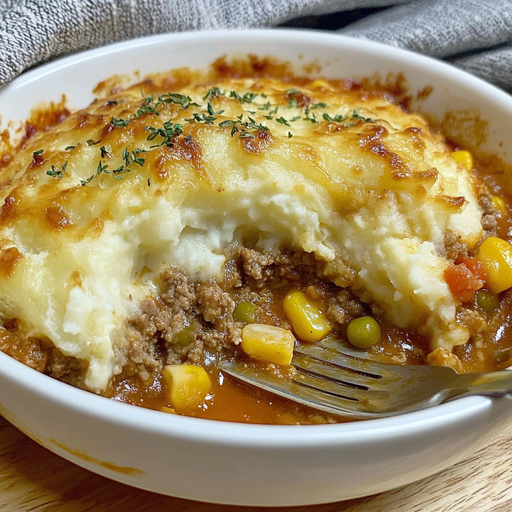 Recipe preparation for Quick & Easy Shepherd's Pie