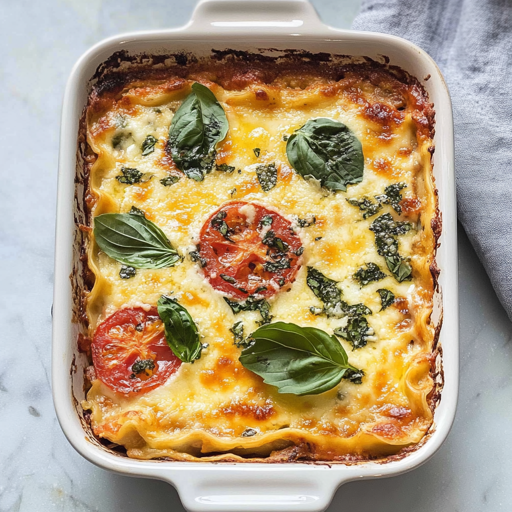 Recipe preparation for Tomato Lasagna