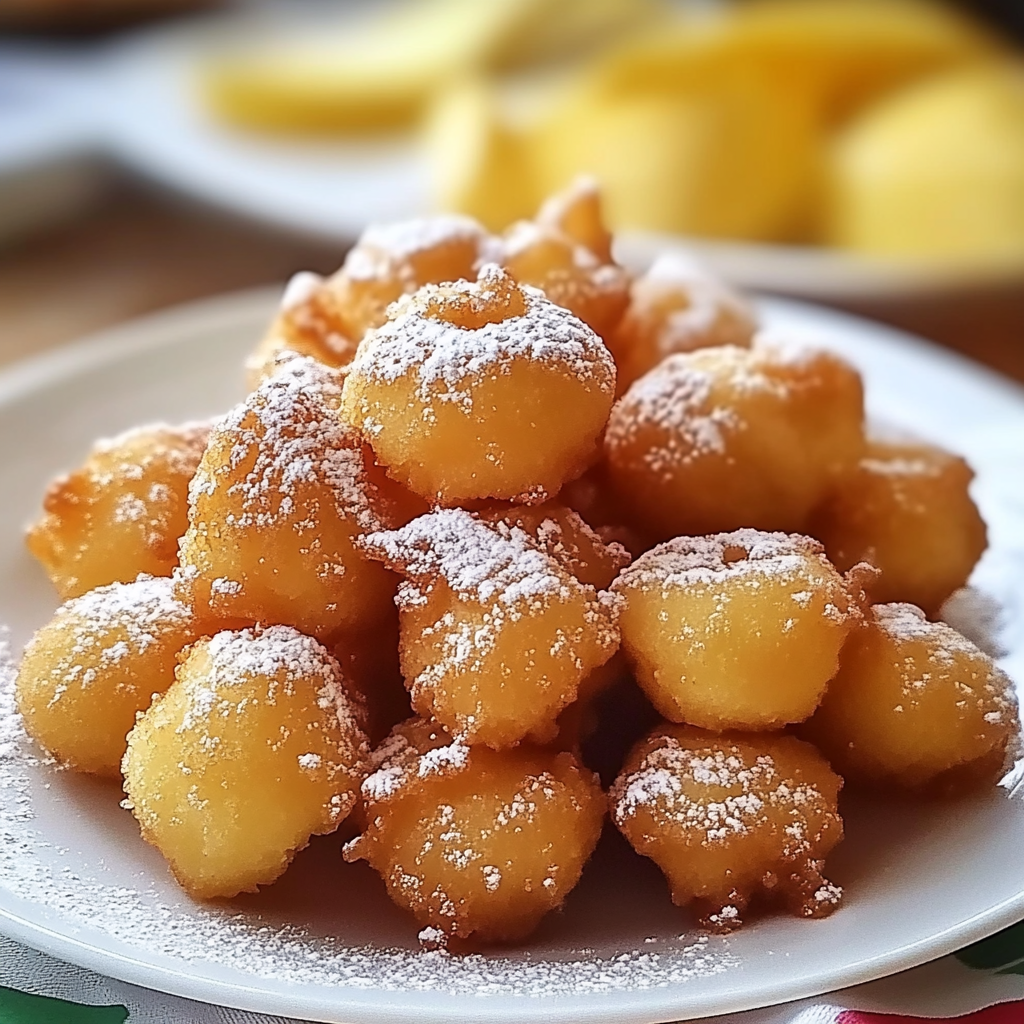 Recipe preparation for Funnel Cake Bites