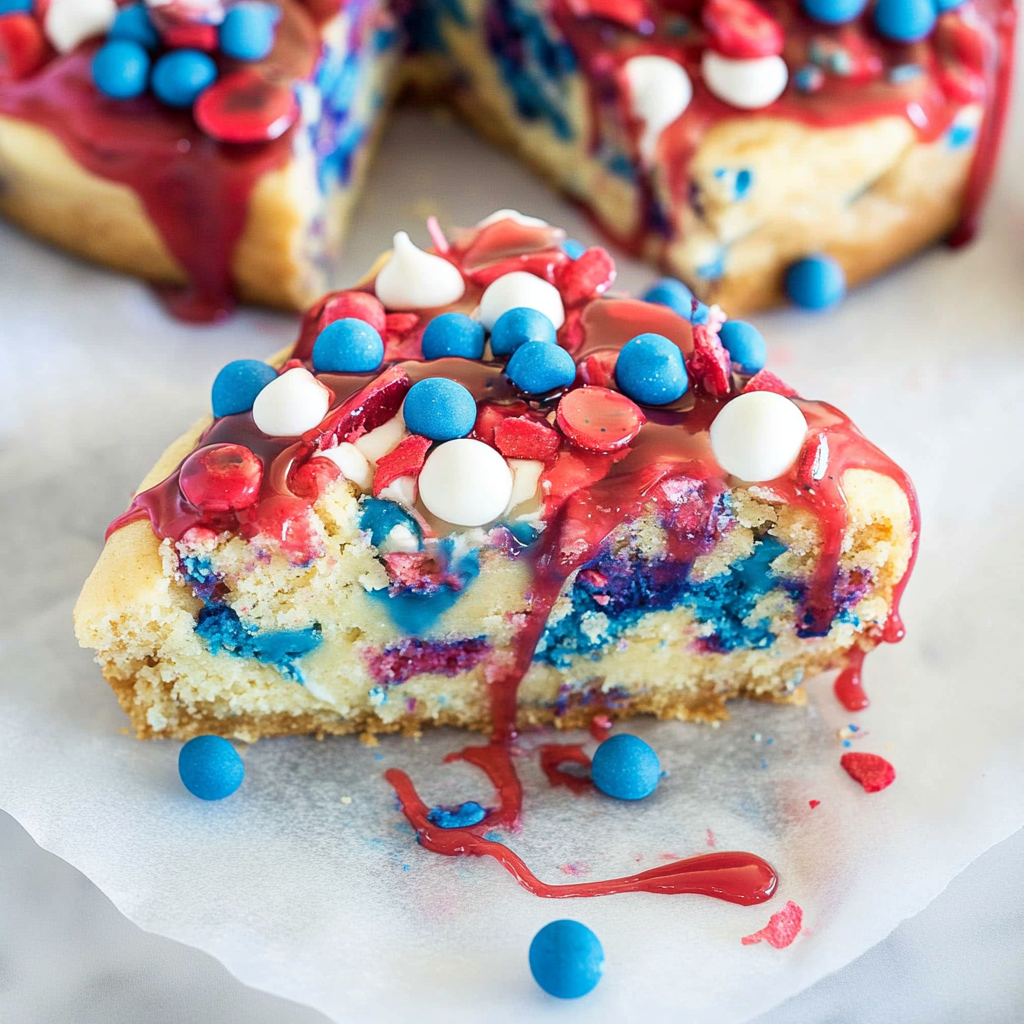 Recipe preparation for Fireworks Sugar Cookie Cake