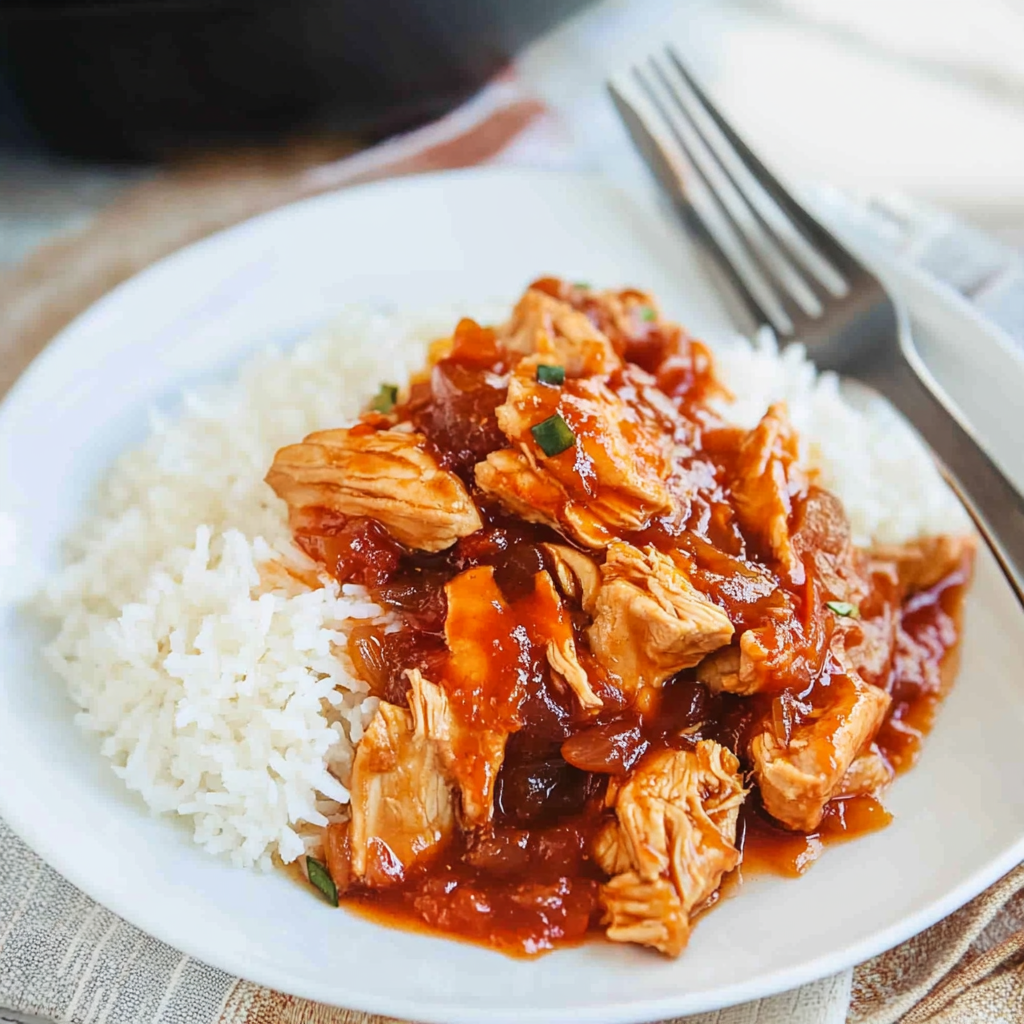 Recipe preparation for Slow Cooker Orange Chicken