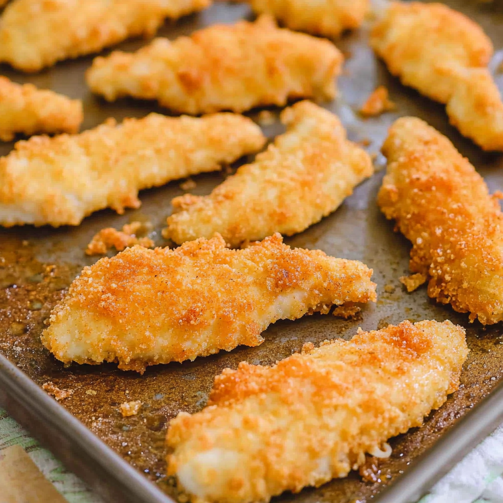 Recipe preparation for Ritz Chicken Tenders