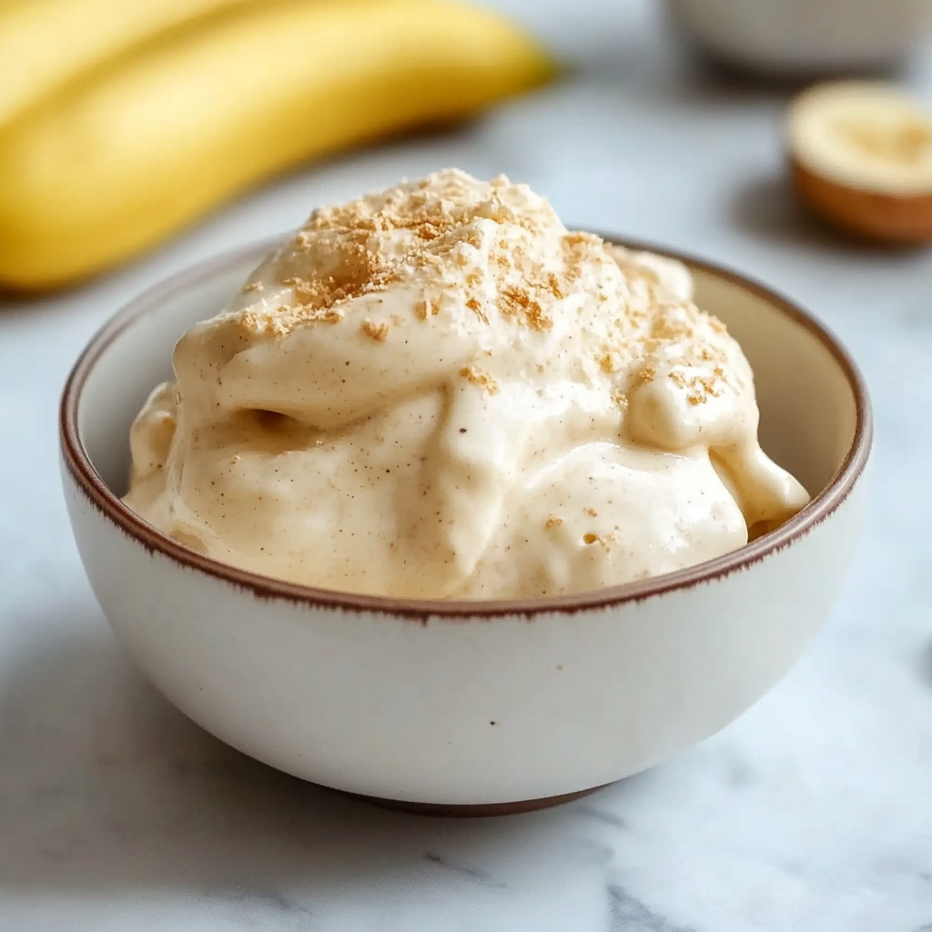 Recipe preparation for Homemade Banana Ice Cream