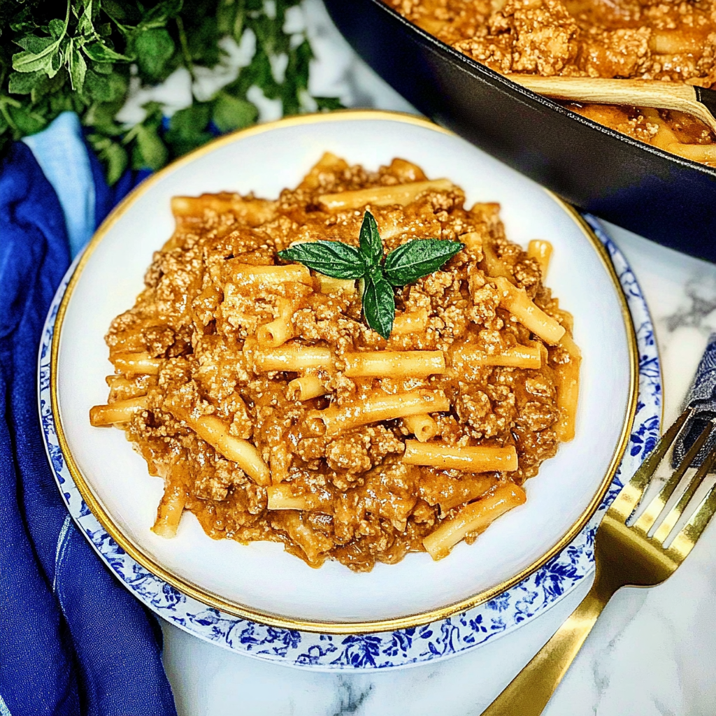 Recipe preparation for Hamburger Helper Lasagna Recipe