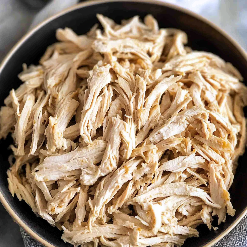 Recipe preparation for Shredded Chicken