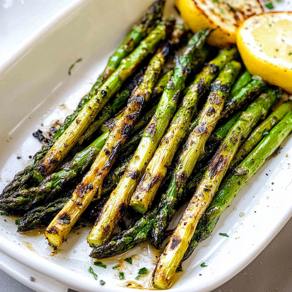 Recipe preparation for Grilled Asparagus Recipe
