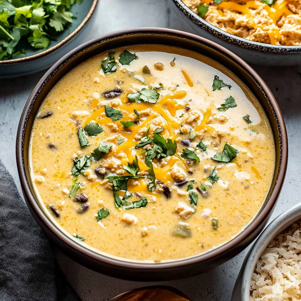 Recipe preparation for Chili Relleno Soup