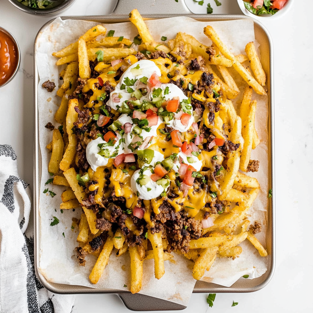 Recipe preparation for Carne Asada Fries