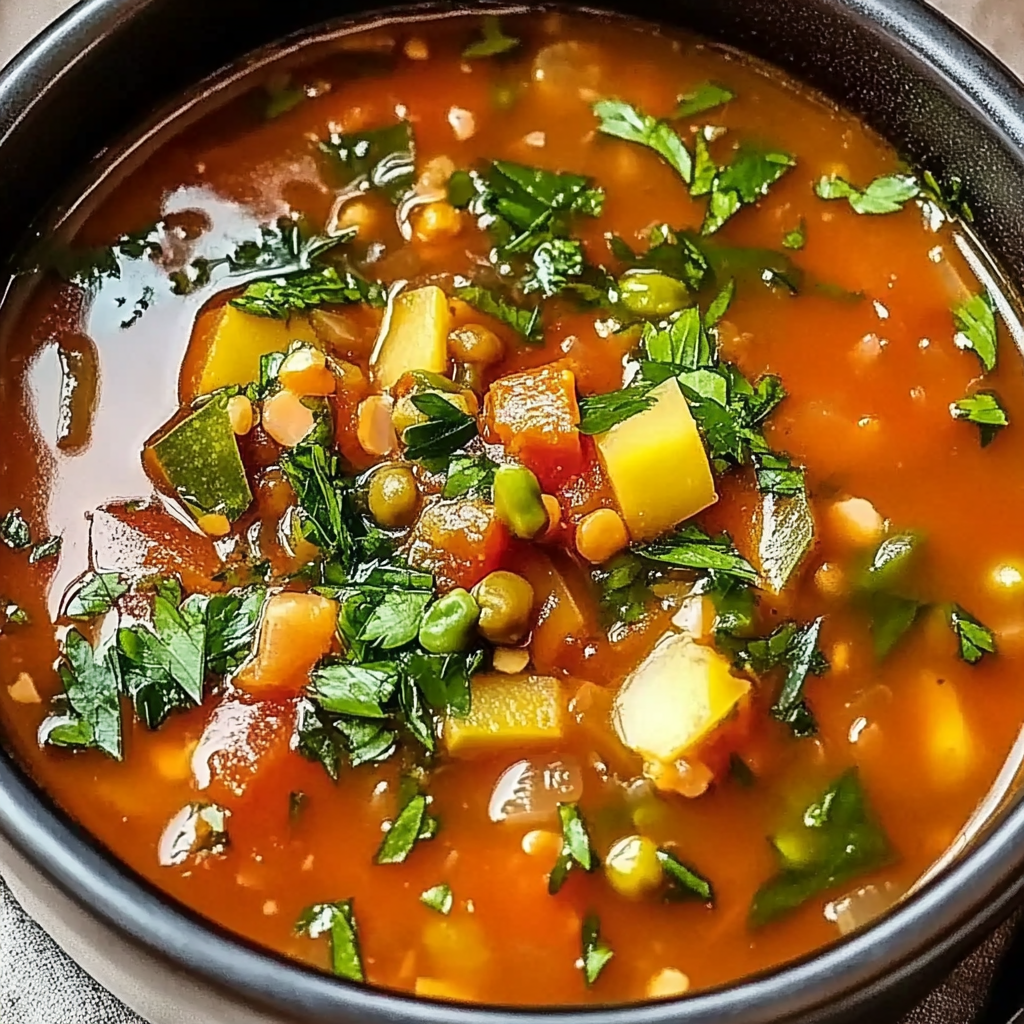 Recipe preparation for Nourishing High-Protein Vegetable Soup