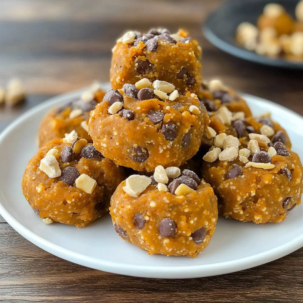 Recipe preparation for No-Bake Pumpkin Bites