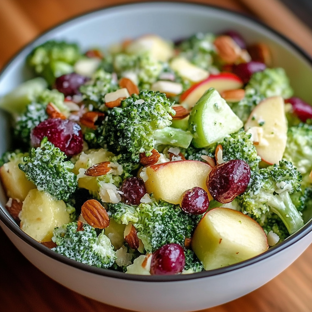 Recipe preparation for Honeycrisp Apple Broccoli Salad
