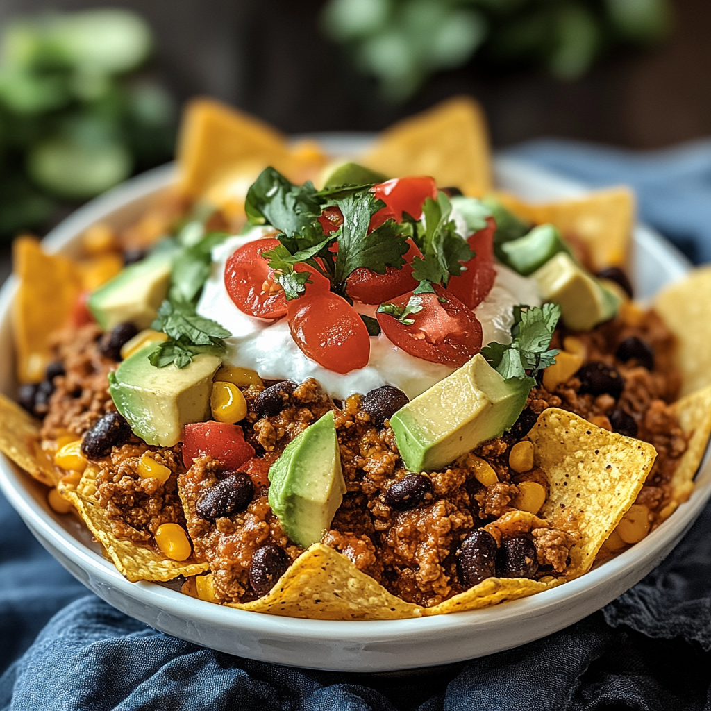 Recipe preparation for Beef and Bean Taco Casserole