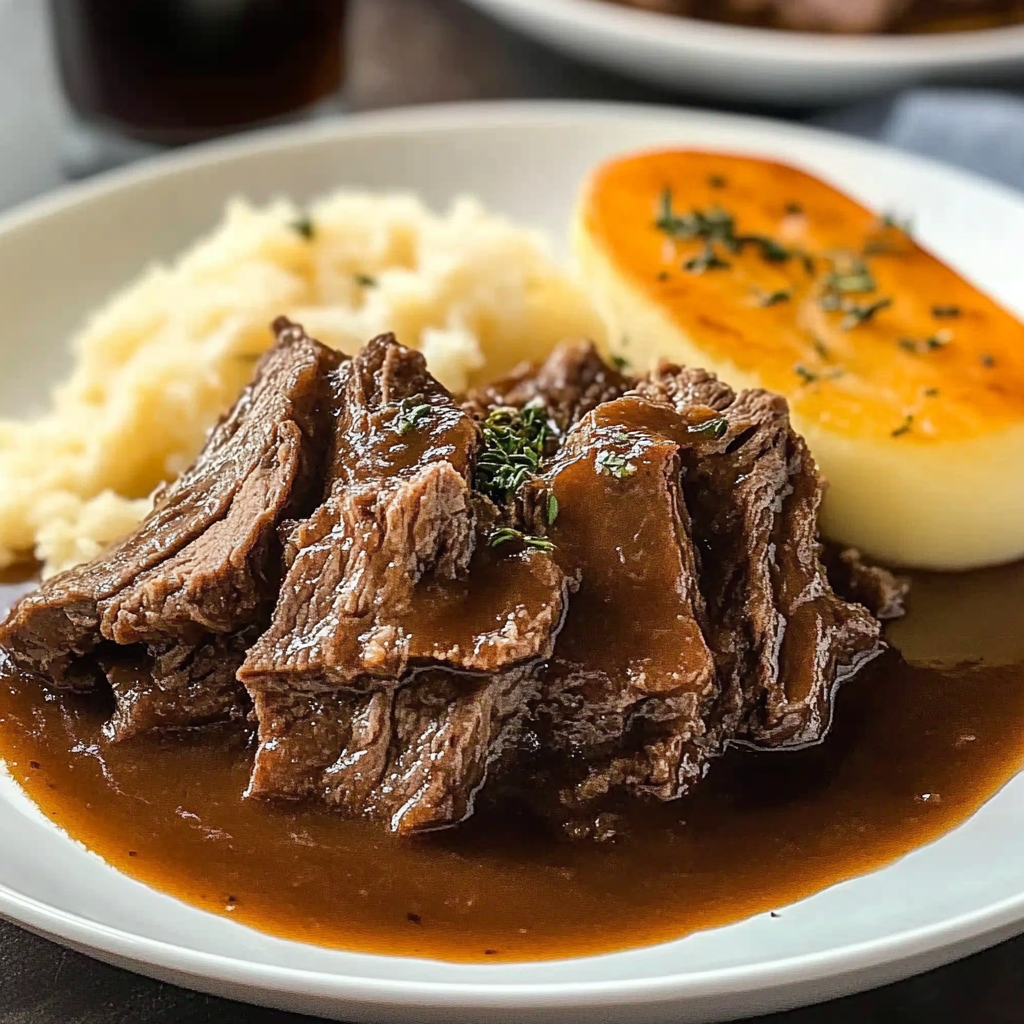 Recipe preparation for Tender Beef Manhattan Dish