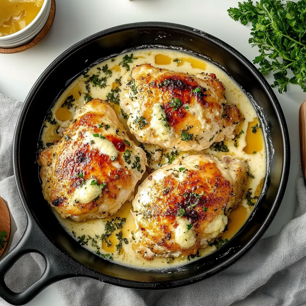 Recipe preparation for Baked Cream Cheese Chicken