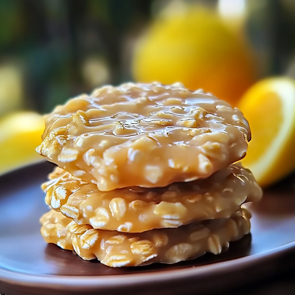 Recipe preparation for Lemon Oatmeal No-Bake Cookies