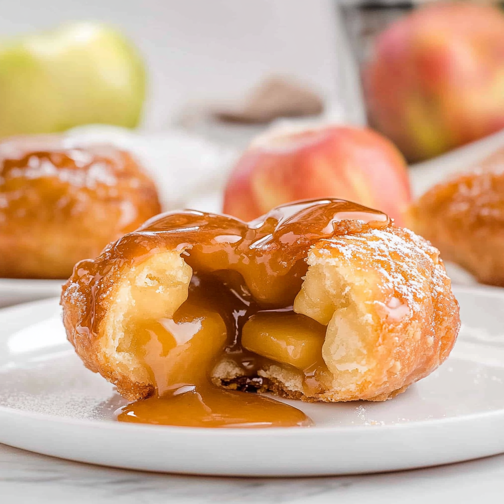 Recipe preparation for Caramel Apple Pie Bombs