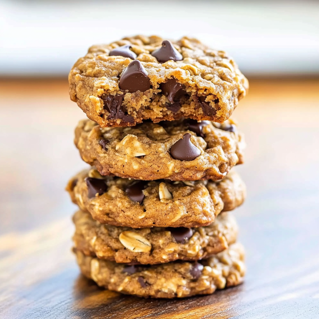 Recipe preparation for Soft & Chewy Pumpkin Chocolate Chip Oatmeal Cookies
