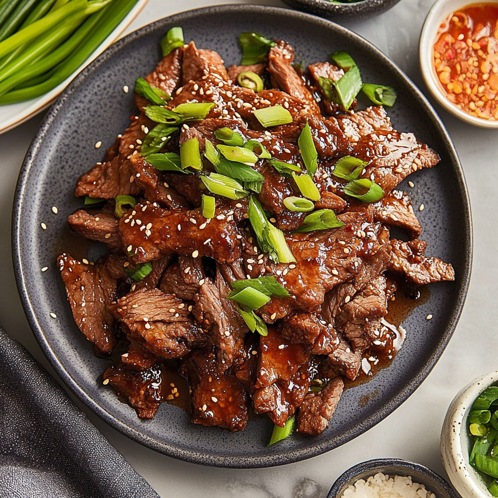Recipe preparation for Korean Beef Bulgogi