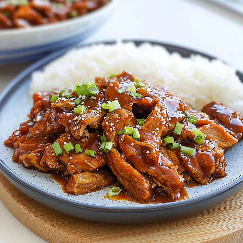 Recipe preparation for Korean BBQ Pork