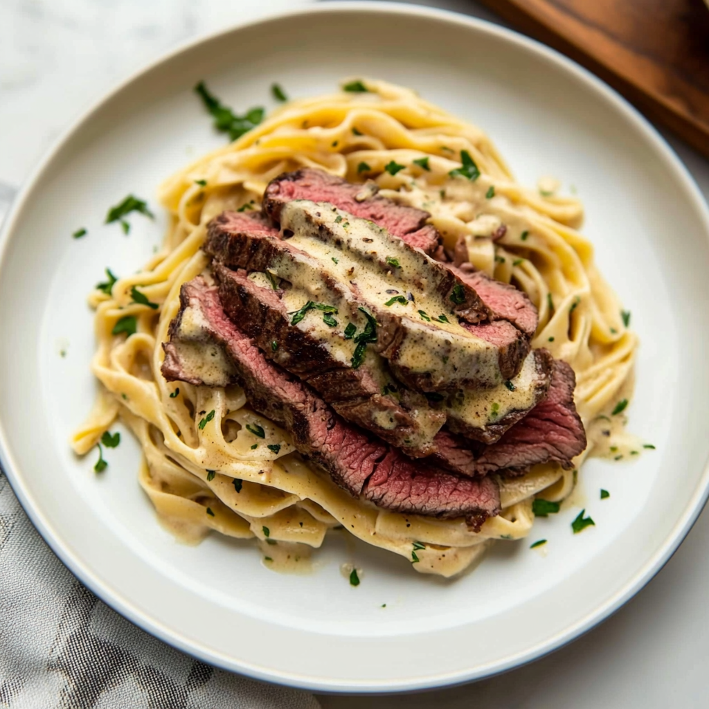 Recipe preparation for Steak and Pasta